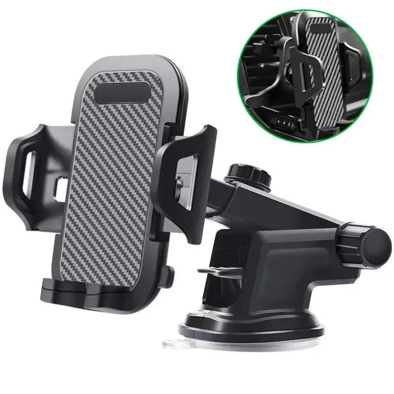 Strong Suction Car Phone Holder Dashboard Windshield Mount with 360° Rotation