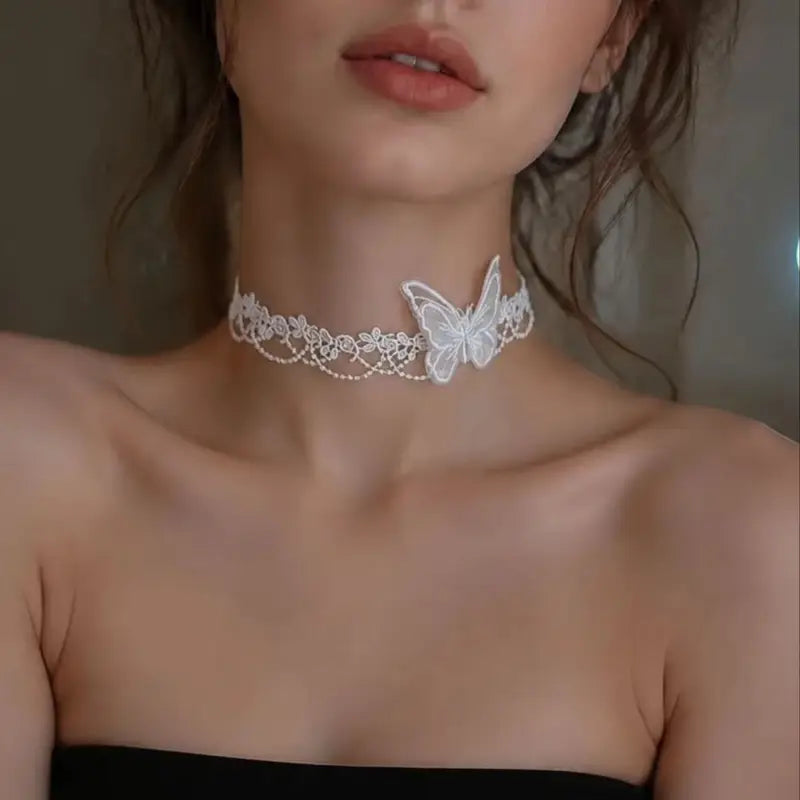 Gothic Velvet Choker Necklace for Women - Handmade Fashion Jewelry