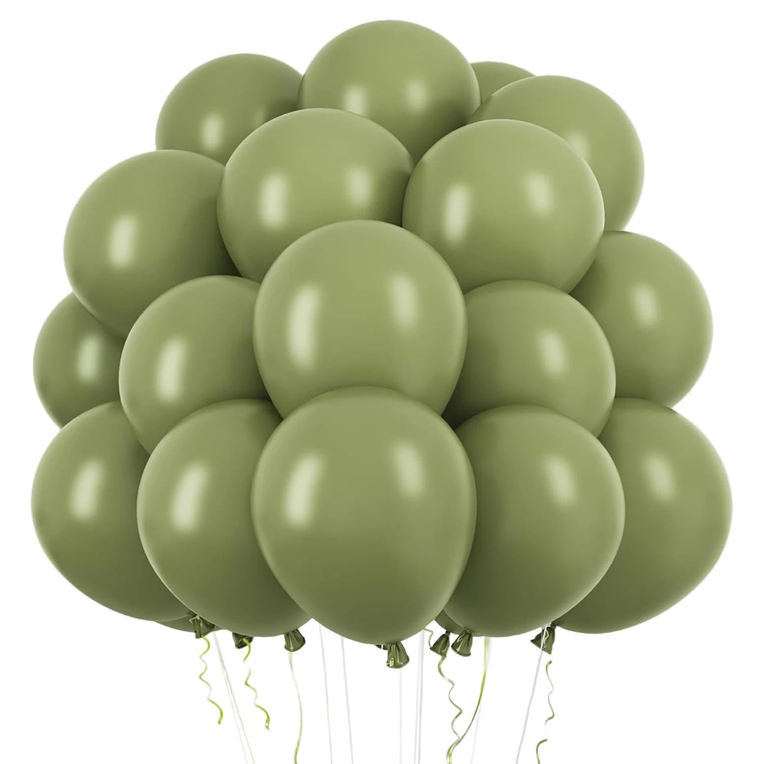 12 Inch Olive Green Latex Balloons for Wedding Birthday Baby Shower Party Decorations