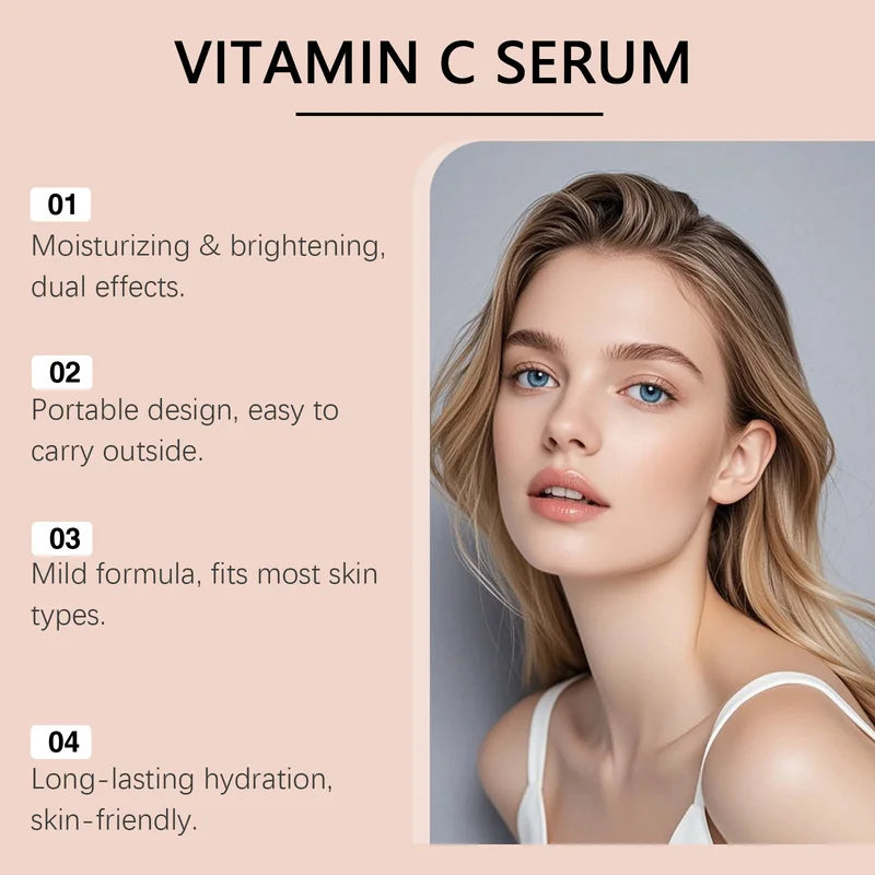 Vitamin C Serum for Face with Hyaluronic Acid & Aloe Vera - Brightening Dark Spots, Anti-Aging 30ml