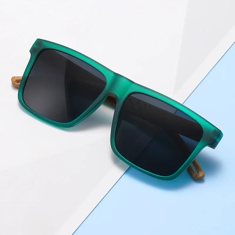 Retro Square Polarized Sunglasses for Men & Women Outdoor Travel Driving