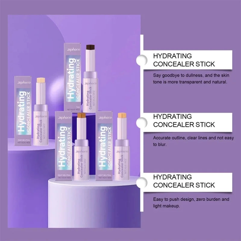 Waterproof Concealer Contour Stick for Acne Scars Skin Flaws Face Makeup Tool
