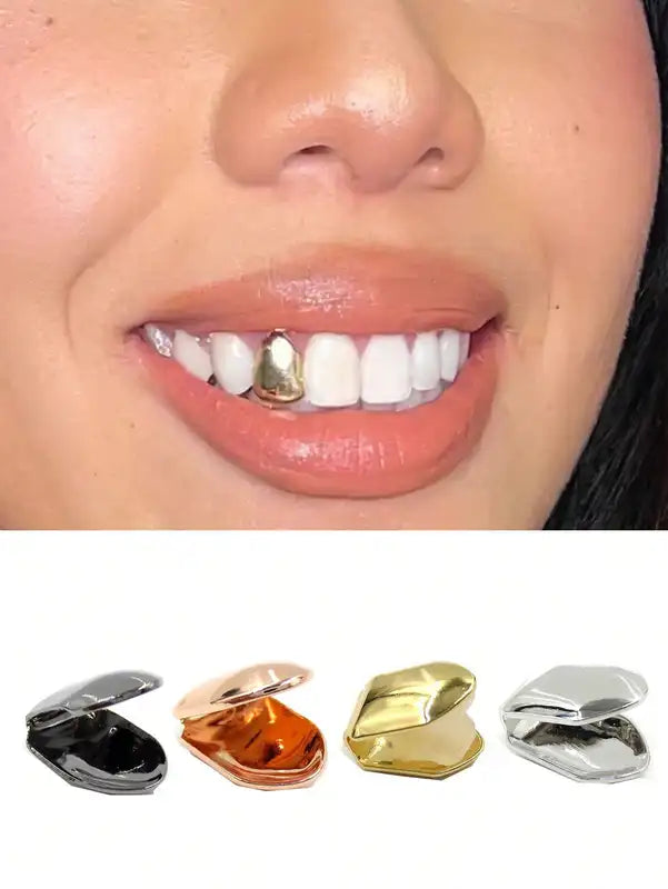 Four-Piece Dental Accessories Set for Daily Street and Party Decoration