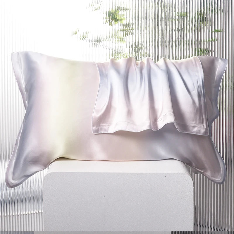 Silk Pillowcase for Hair and Skin - 100% Mulberry Silk, Hypoallergenic & Soft