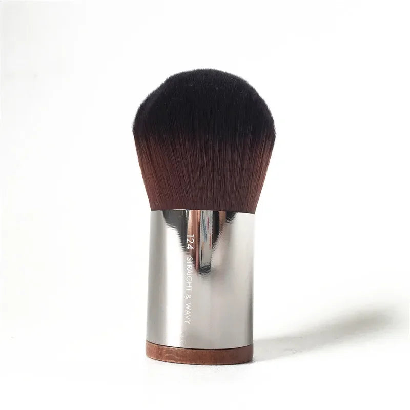 Kabuki Brush Foundation and Powder Makeup Brush Set - Portable Multi-Purpose Face Brush