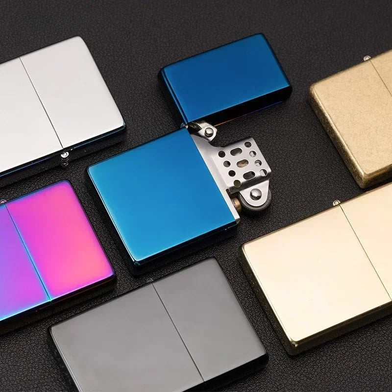 Portable Kerosene Lighter Square Head Windproof Retro Creativity