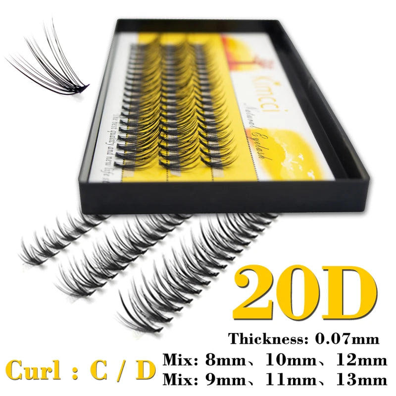 Wholesale Mink Eyelash Extension Clusters 3D Volume Fake Lashes for Professional & Home Use