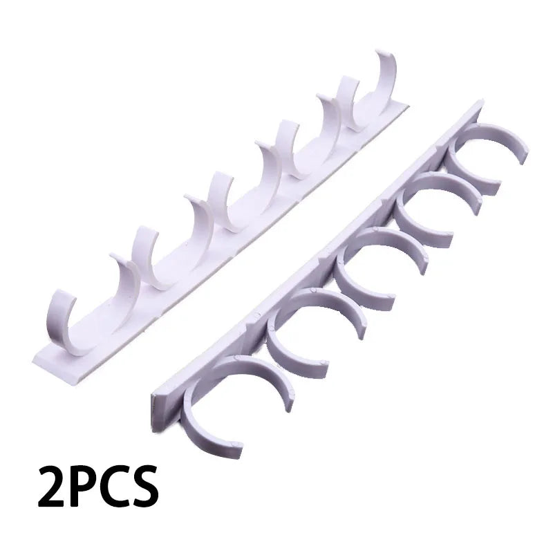 2/4PCS Spice Bottle Rack Kitchen Wall Organizer Clips for Cabinets