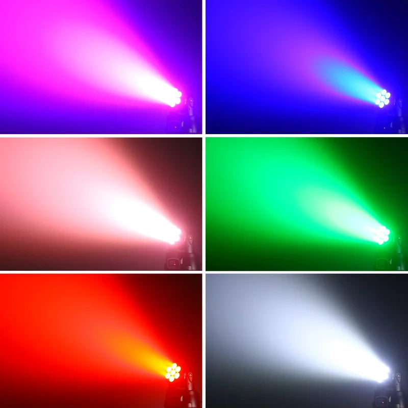 2PCS Moving Head Beam Spot Stage Lights - LED DJ Party Disco Lighting