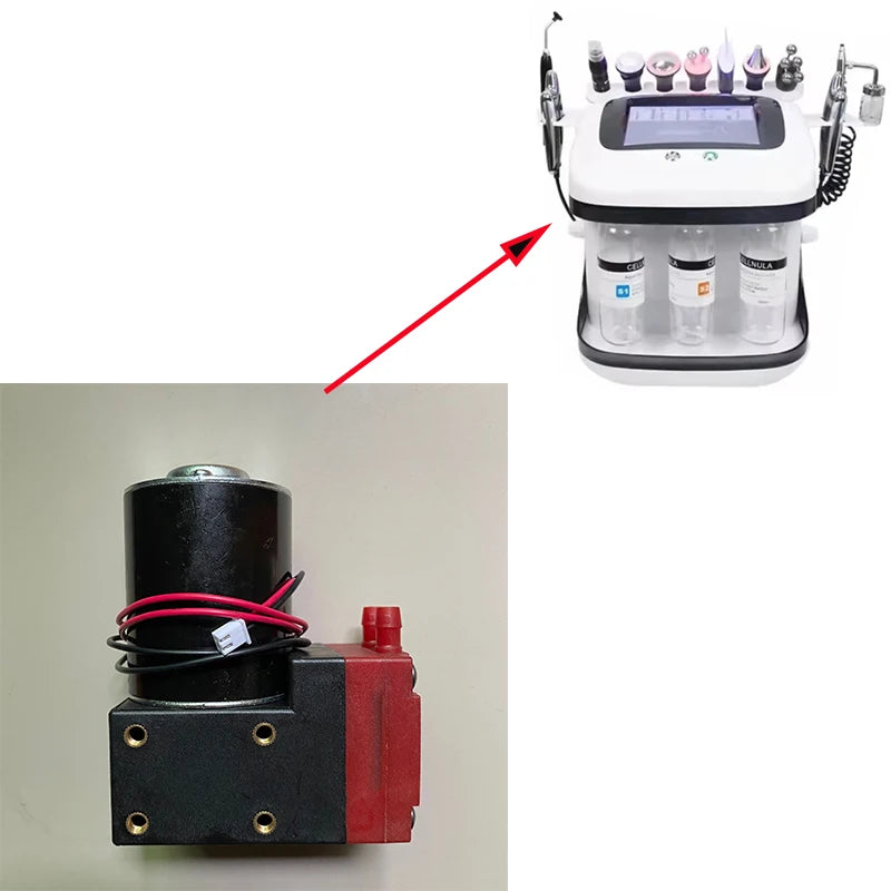 12V Hydro Dermabrasion Water Spray Pump with Dermabrasion Sponge for Facial Machines