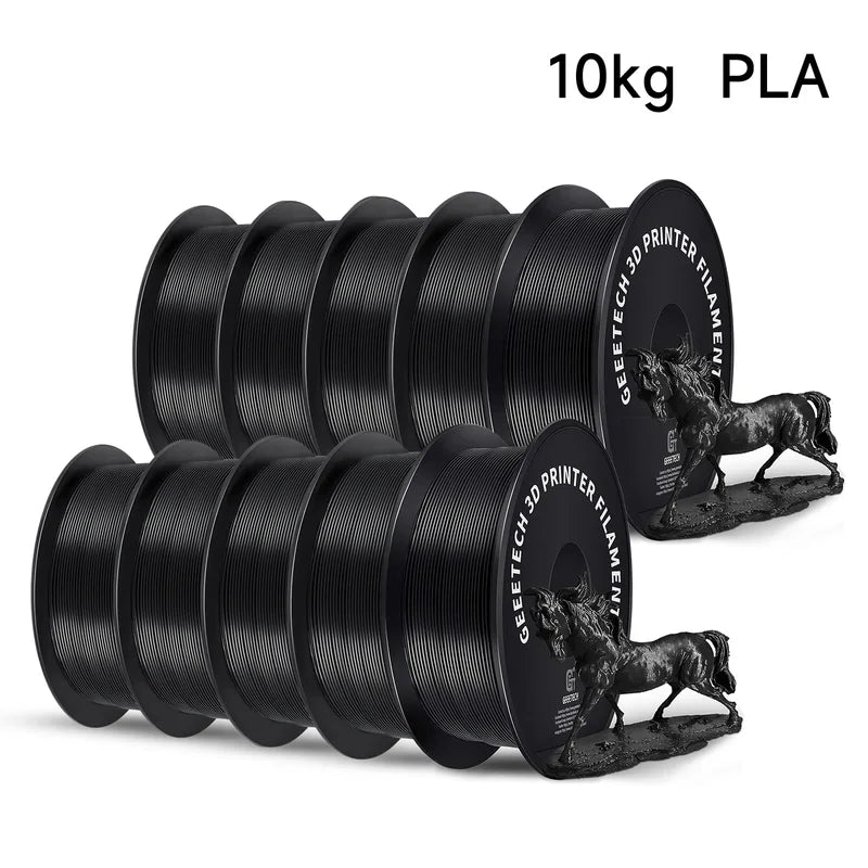 10kg 3D Printer Filament Set - Multiple Colors for PLA, PETG, ABS, TPU, Silk