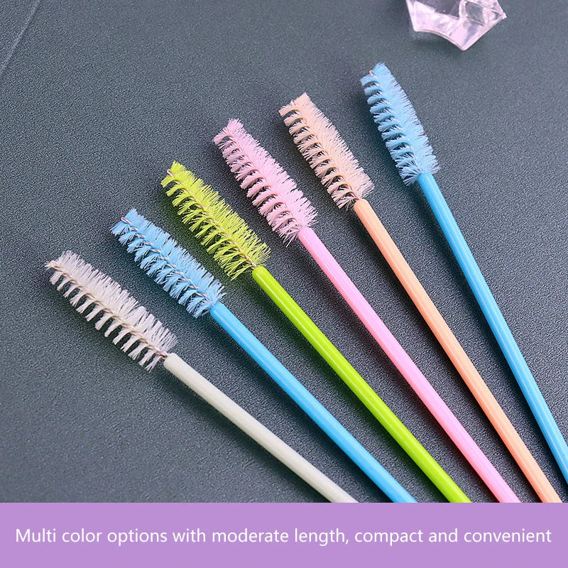 Disposable Eyelash Brushes 50Pcs Makeup Applicators for Lash Extensions & Eye Makeup