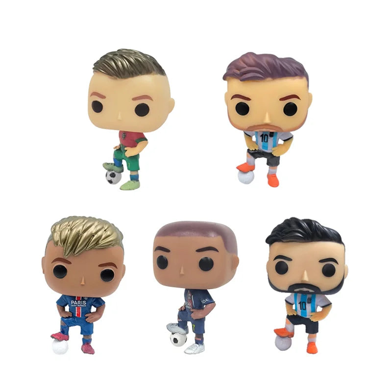 Football Action Figures Set - Soccer Player Collectible Toys for Kids