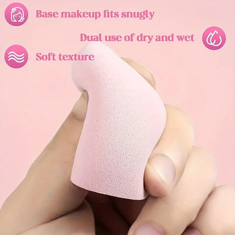 Makeup Sponges 12-Pack Latex-Free Dual Use Multi-Color Cosmetic Brushes