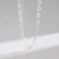 Sterling Silver Chain Necklace for Women Adjustable 40+5CM Jewelry Gift