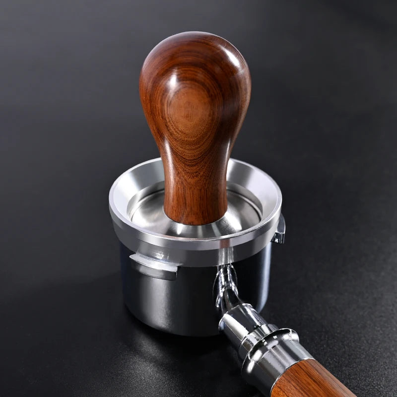 Coffee Dosing Funnel with Magnets - Aluminum Replacement Ring for Portafilter