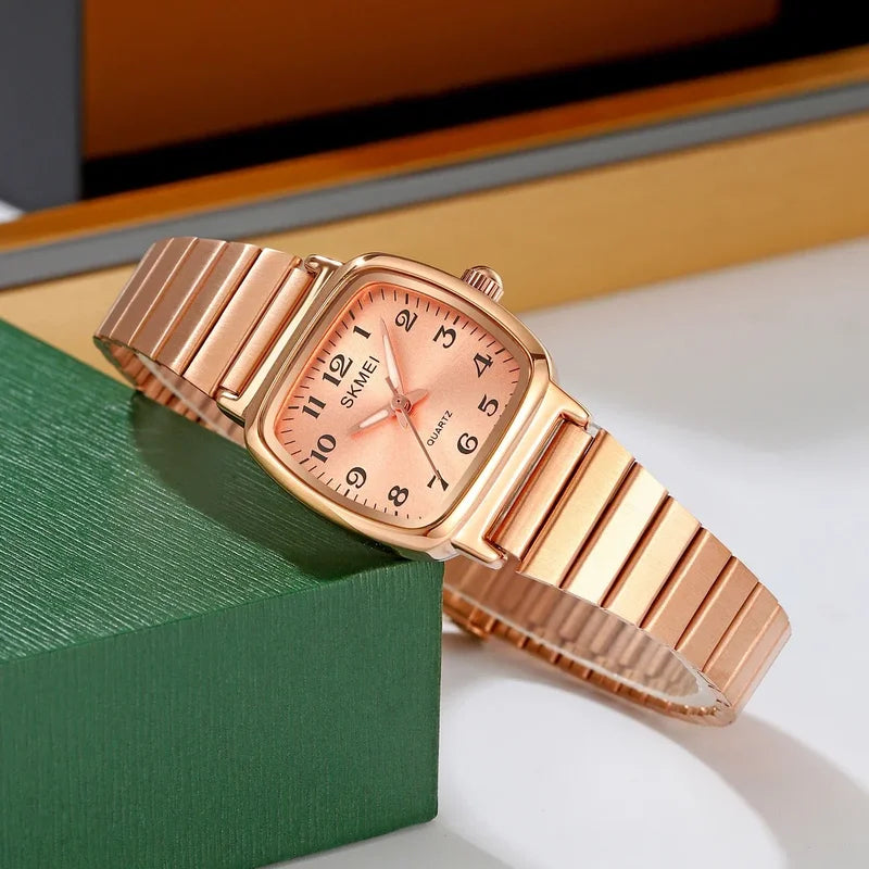 Women’s Quartz Wristwatch Waterproof Luxury Business Steel Watch - Multiple Colors