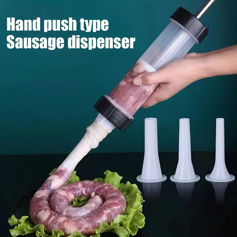Portable Manual Sausage Maker - Homemade Sausage Stuffing Machine Kitchen Tool
