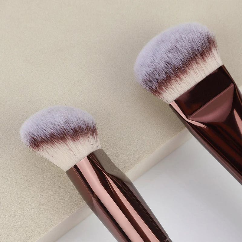 Triple-Head Makeup Brush Set with Soft Bristles - Foundation, Blush & BB Cream Tools