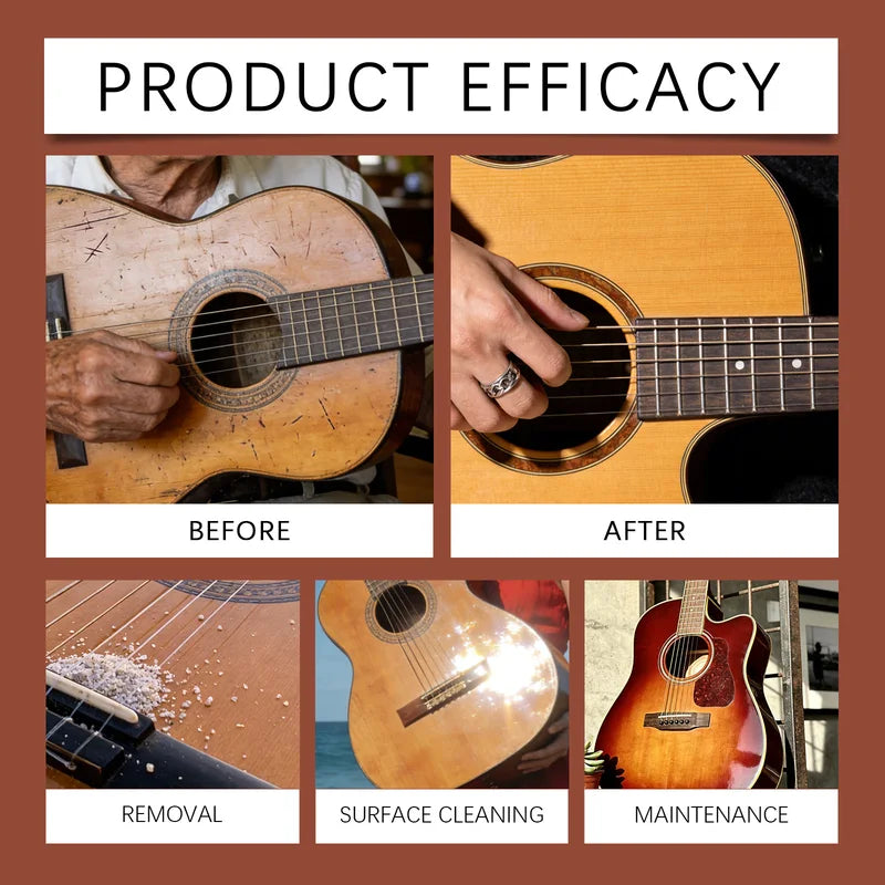 Universal Guitar Polish Wax 80g Wood Nourishing & Protective Coating for All Instruments