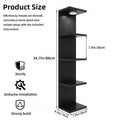 5-Tier Wall Mounted Shelving Unit Floating Shelves for Home & Office Decor