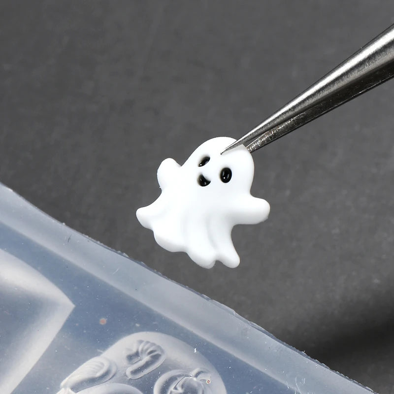 Halloween Skeleton Hand Nail Art Silicone Mold for Manicure & Nail Decor