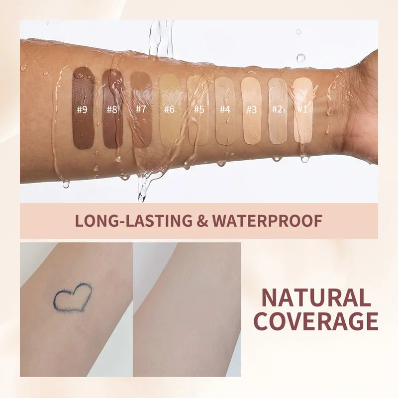 Long-Lasting Waterproof Matte Foundation - Natural Coverage for All Skin Types