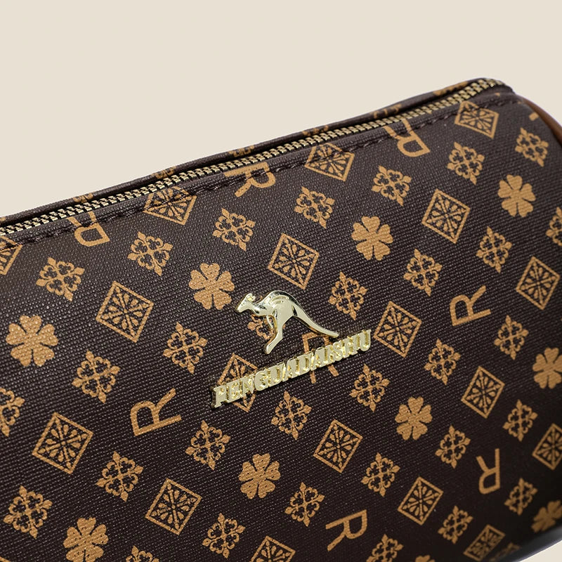 Women's Alphabet Print Shoulder Bag Retro Crossbody Trendy Handbag