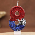 Dance Theme Digital Candle Numbers 0-9 Kids Birthday Cake Decoration Supplies