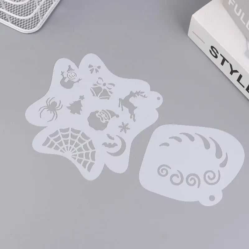 Reusable Face & Body Paint Stencils for Party Makeup - Art Templates, All Colors