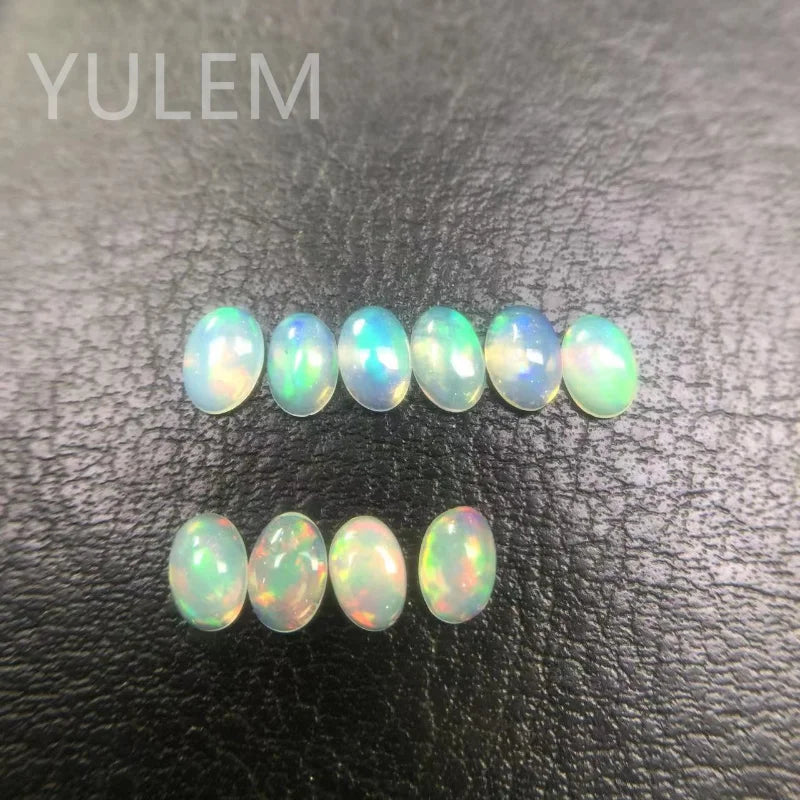 Natural Australian Opal Loose Gemstones for Jewelry Making - Blue & Pink Options