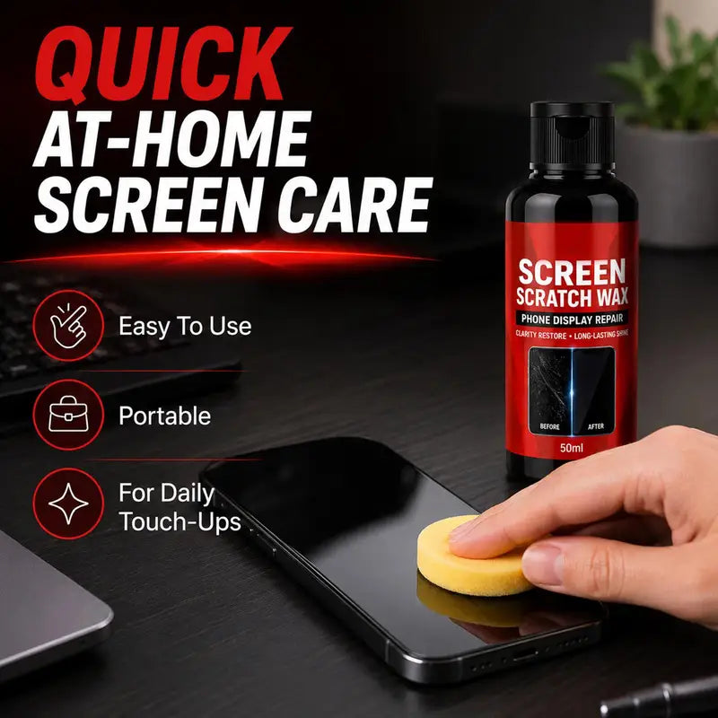 Screen Scratch Remover for Smartwatch, Phone & Monitor - Clear Restoration
