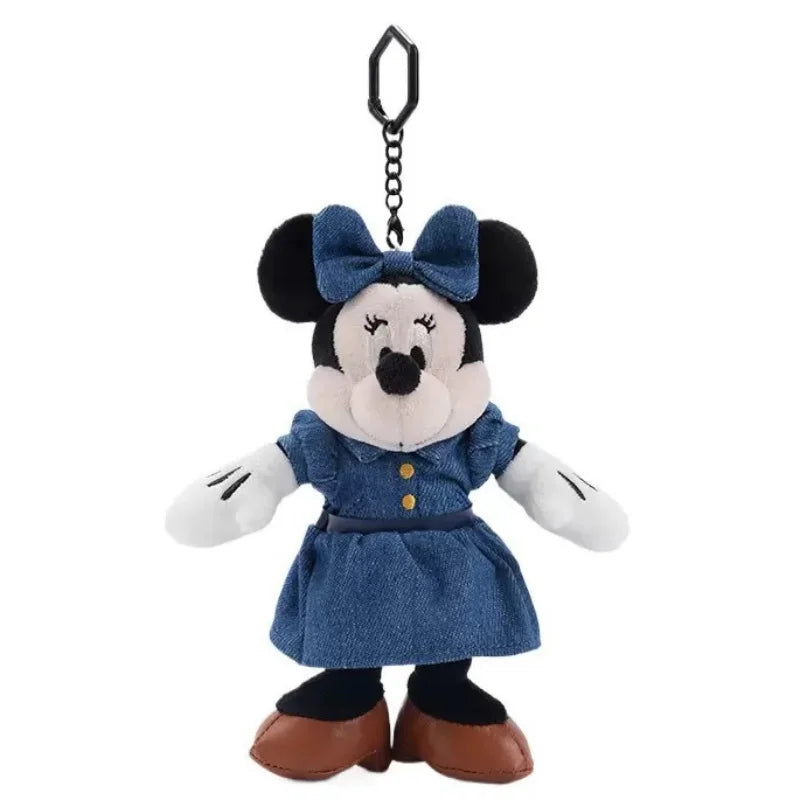 Anime Plush Doll Keychain - Cute Mickey Mouse Small Pendant Bag Charm Gifts