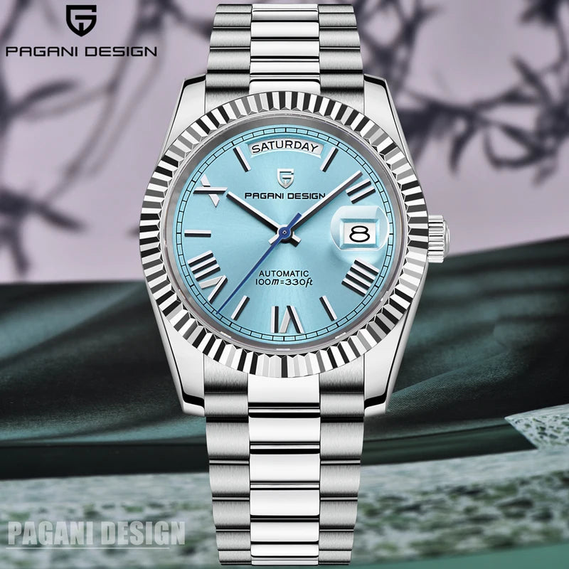 Luxury Automatic Mechanical Watch for Men Waterproof Stainless Steel 36mm