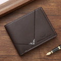 Men's Slim Leather Money Clip Wallet Card Holder Bifold Casual Purse