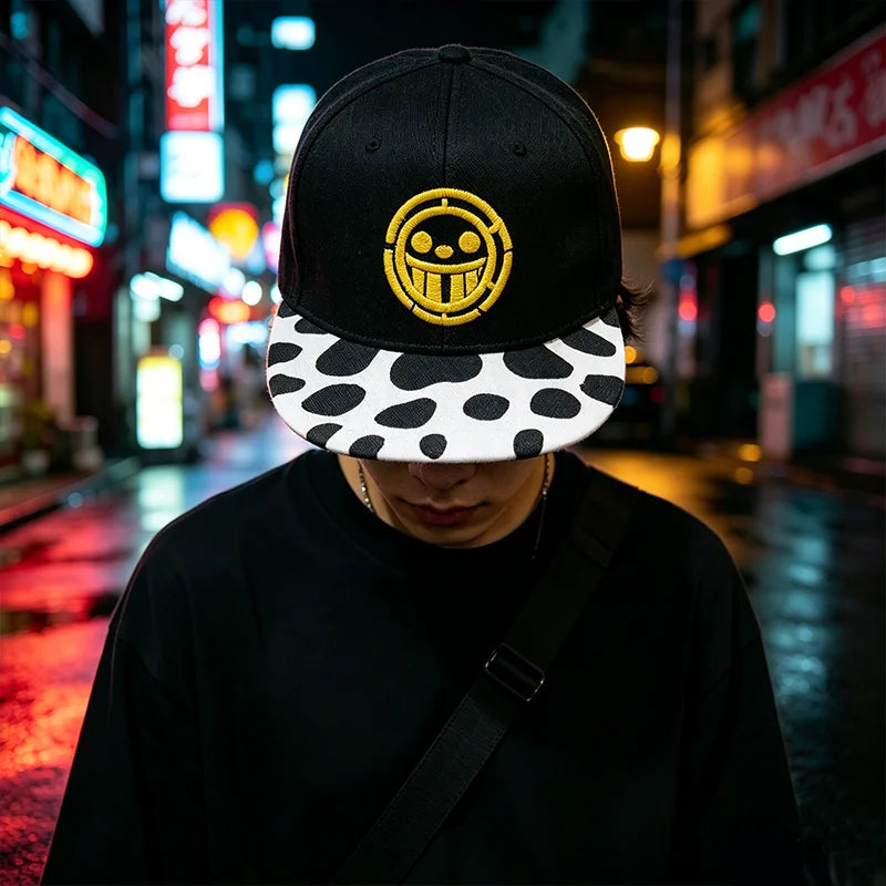 Casual Adjustable Baseball Cap with Anime Tony Chopper & Trafalgar Law Design