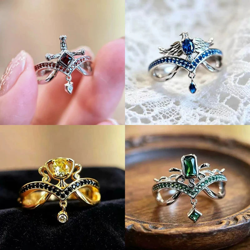 Anime Magic Academy Wizard Cosplay Ring Set Halloween Costume Accessories