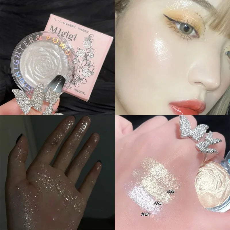 3D Highlighter Makeup Palette Face Contour Bronzer & Shimmer - Multiple Colors