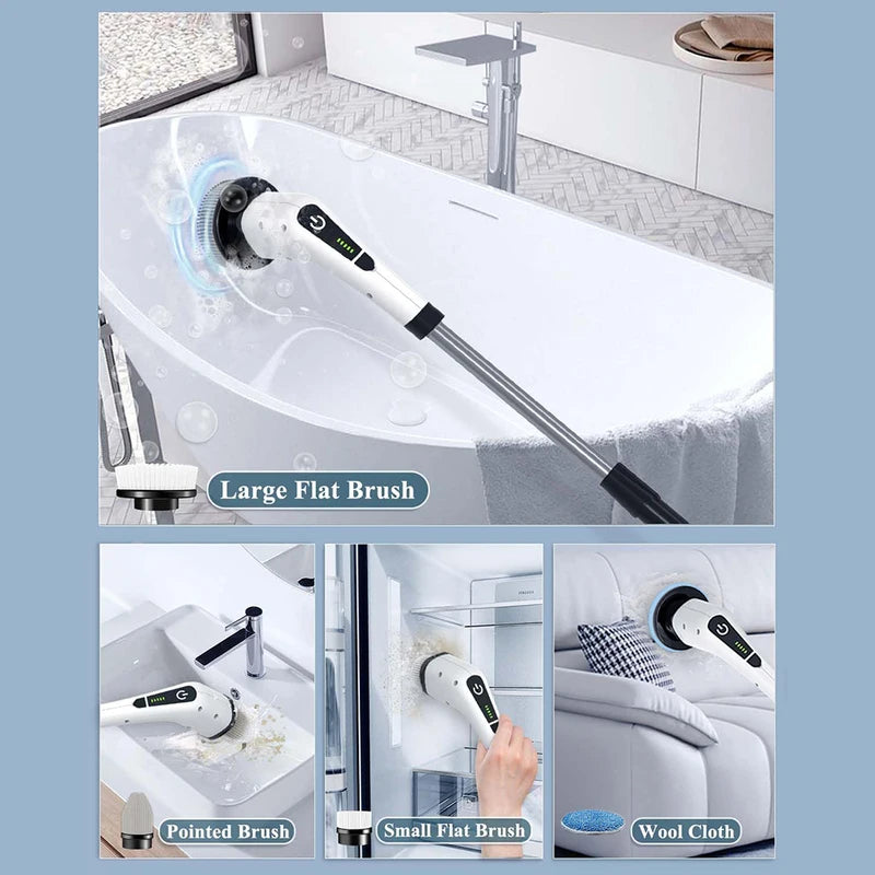 18PCS Replaceable Brush Heads Cleaning Kit for Electric Rotary Scrubbers