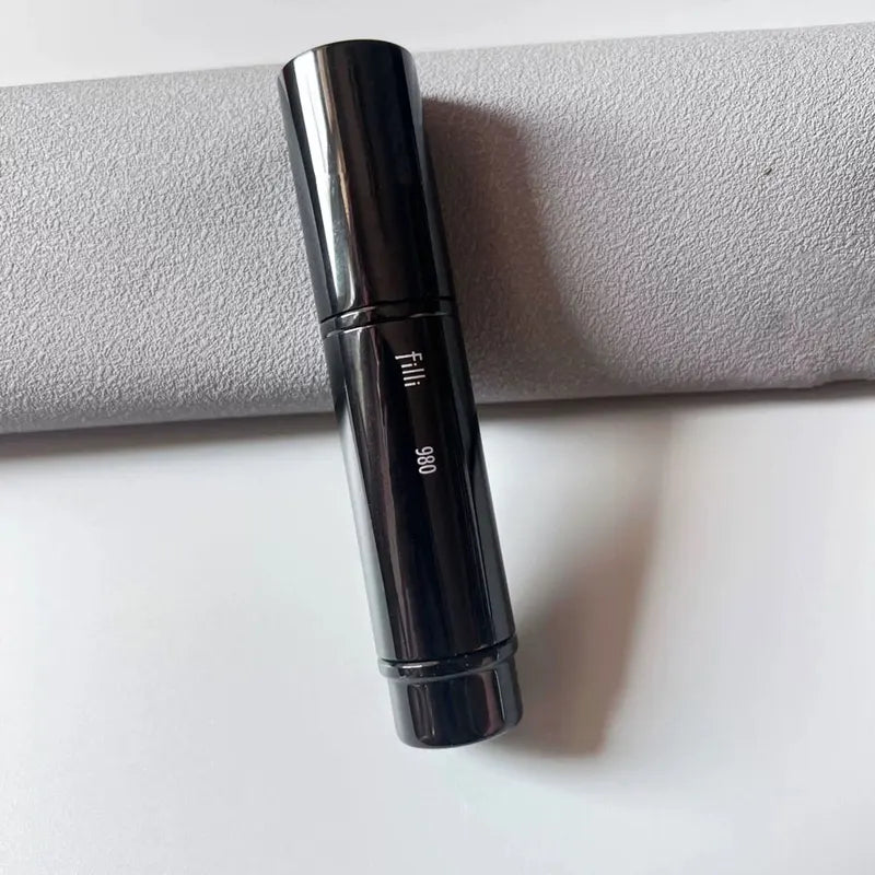 Portable Dual-Ended Foundation Makeup Brush - Travel Size Angled Powder & Liquid Brush