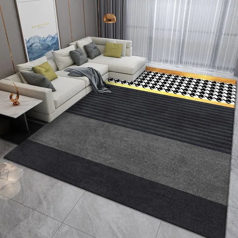 Modern Minimalist Carpet for Living Room & Bedroom Large Area Floor Mat