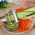 Stainless Steel Vegetable Peeler and Julienne Grater - Multi-Function Kitchen Tool