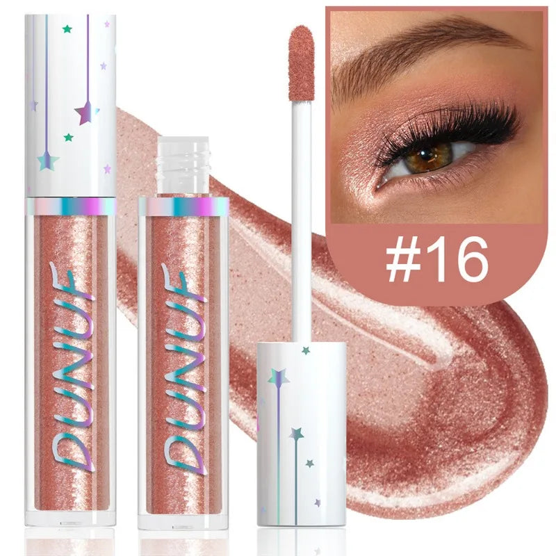 24-Color Liquid Eyeshadow Stick Metallic Glitter Waterproof Stage Makeup