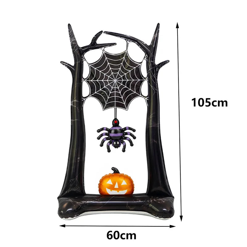 Large Haunted House Skeleton Skull Coffin Halloween Foil Balloon Party Decoration