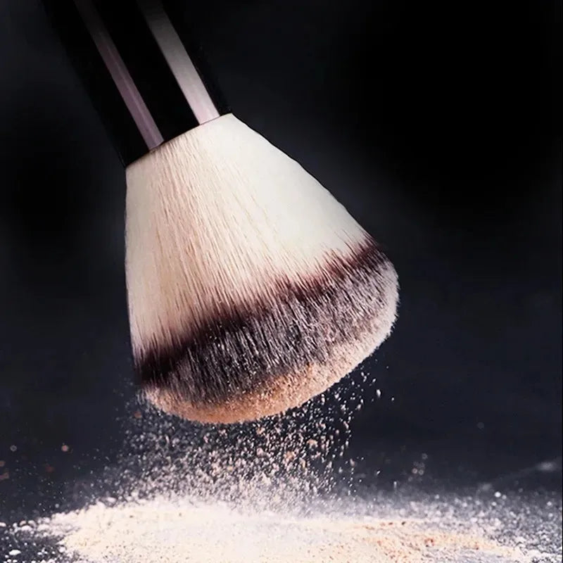 Double Head Makeup Brush for Face Contour Highlighter and Blush - Soft Fiber