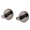 Universal Metal Gas Stove Control Knobs 6mm/8mm for Oven & Cooktop (2 Pack)