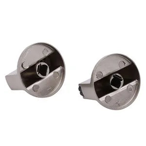 Universal Metal Gas Stove Control Knobs 6mm/8mm for Oven & Cooktop (2 Pack)