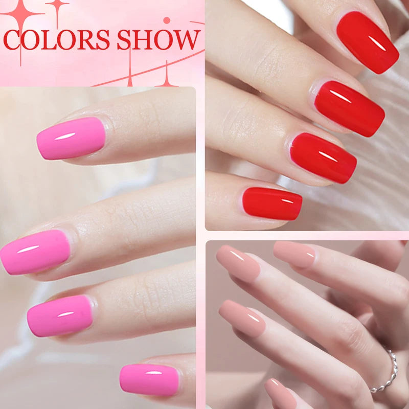 12-Piece Gel Nail Polish Set for Manicure & Nail Art - Spring & Summer Colors