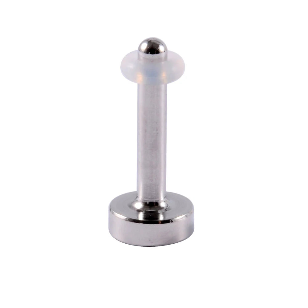 1/19pcs Surgical Steel Mirror Face Ear Plugs Tunnels Body Piercing Jewelry