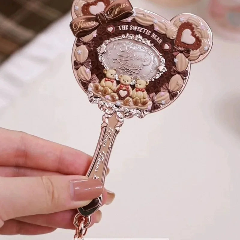 Flower Knows Hand Mirror Mermaid Design Limited White Blue Pink Fairy Mirror Handheld Cosmetic Mirror